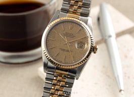 Rolex Datejust 36 16233 (1992) - Goud wijzerplaat 36mm Goud/Staal
