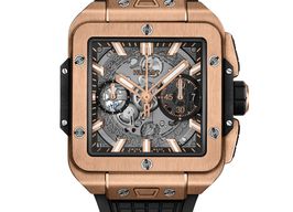 Hublot Square Bang 821.OX.0180.RX (2024) - Transparent dial 42 mm Rose Gold case