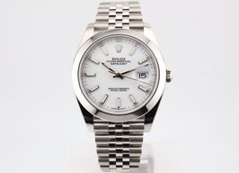 Rolex Datejust 41 126300 (2023) - Wit wijzerplaat 41mm Staal