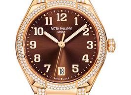 Patek Philippe Twenty~4 7300/1201R-010 (2022) - Brown dial 37 mm Rose Gold case