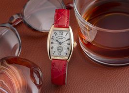 Franck Muller Cintrée Curvex 1752 S6 (2005) - Silver dial 26 mm Red Gold case