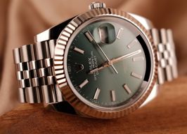 Rolex Datejust 41 126334 (2024) - Green dial 36 mm White Gold case