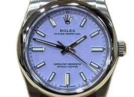 Rolex Oyster Perpetual 34 124200 (2025) - Purple dial 34 mm Steel case