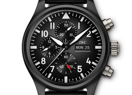 IWC Pilot Chronograph Top Gun IW389101 (2024) - Zwart wijzerplaat 45mm Keramiek