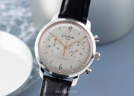 Glashütte Original Sixties Chronograph 1-39-34-03-22-04 (2022) - Zilver wijzerplaat 41mm Staal