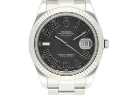 Rolex Datejust II 116334 (2014) - Grijs wijzerplaat 41mm Staal