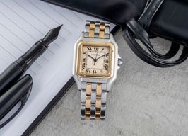 Cartier Panthère 83949 (1990) - Champagne wijzerplaat 27mm Goud/Staal