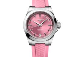 Longines Conquest L3.430.4.99.9 (2025) - Roze wijzerplaat 34mm Staal