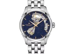 Hamilton Jazzmaster Open Heart H32215142 (2026) - Blauw wijzerplaat 36mm Staal