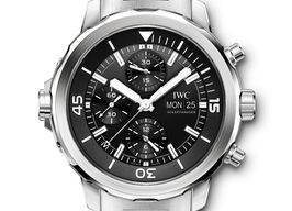 IWC Aquatimer Chronograph IW376804 (2024) - Zwart wijzerplaat 44mm Staal