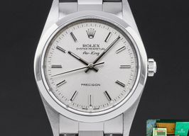 Rolex Air-King 14000 (1999) - Silver dial 34 mm Steel case