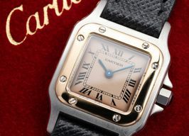 Cartier Santos Galbée 1567 (Unknown (random serial)) - White dial 24 mm Gold/Steel case