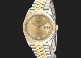 Rolex Datejust 36 126233 (2019) - Champagne dial 36 mm Gold/Steel case