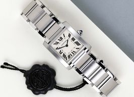 Cartier Tank Française WSTA0005  (2020) - Silver dial 30 mm Steel case