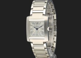 Cartier Tank Française WSTA0065 (2023) - Zilver wijzerplaat 21mm Staal