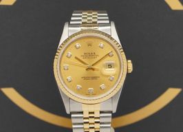 Rolex Datejust 36 16233 (1995) - Goud wijzerplaat 36mm Goud/Staal