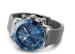 Breitling Superocean Heritage II Chronograph A13313161C1A1 (2024) - Blauw wijzerplaat 44mm Staal