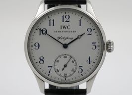 IWC Portuguese Hand-Wound IW544203 (2011) - Wit wijzerplaat 43mm Staal