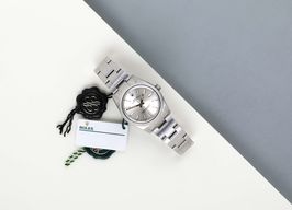 Rolex Oyster Perpetual 34 124200 (2022) - Zilver wijzerplaat 34mm Staal