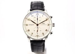 IWC Portuguese Chronograph IW371401 (2011) - Silver dial 41 mm Steel case