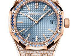 Audemars Piguet Royal Oak Selfwinding 15551OR.ZS.D344CR.01 (2025) - Blue dial 37 mm Rose Gold case