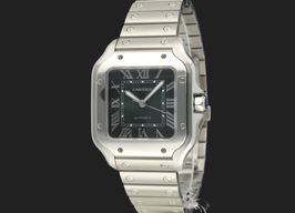 Cartier Santos WSSA0061 (2023) - Green dial 35 mm Steel case