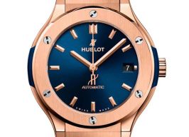 Hublot Classic Fusion Blue 565.OX.7180.RX (2024) - Blauw wijzerplaat 38mm Roségoud