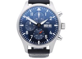 IWC Pilot Chronograph IW378003 (2024) - Blauw wijzerplaat 43mm Staal