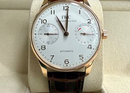 IWC Portuguese Automatic IW500004 (2001) - White dial 42 mm Rose Gold case