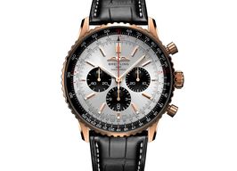 Breitling Navitimer 01 (46 MM) RB0137241G1P1 (2025) - Zilver wijzerplaat 46mm Roodgoud