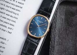 Patek Philippe Golden Ellipse 3848J (Onbekend (willekeurig serienummer)) - Goud wijzerplaat 33mm Geelgoud