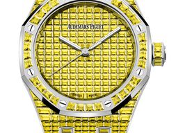 Audemars Piguet Royal Oak Selfwinding 15554BC.RY.1274BC.01 (2025) - Yellow dial 37 mm White Gold case