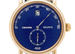 Chronoswiss Delphis CH 1421 R (Onbekend (willekeurig serienummer)) - Blauw wijzerplaat Onbekend Roségoud