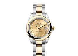 Rolex Lady-Datejust 279163 (2025) - Champagne wijzerplaat 28mm Goud/Staal
