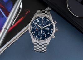 IWC Pilot Chronograph IW377717 (Unknown (random serial)) - Blue dial 43 mm Steel case