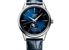 Longines Flagship Heritage L4.815.4.92.2 (2024) - Blauw wijzerplaat 39mm Staal