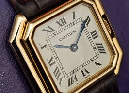 Cartier Tonneau 7810 (Unknown (random serial)) - White dial 26 mm Yellow Gold case