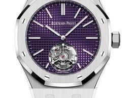Audemars Piguet Royal Oak Tourbillon 26660ST.OO.1356ST.01 (2025) - Purple dial 37 mm Steel case