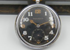 Jaeger-LeCoultre Vintage 40's vintage pocket watch WW2 Jaeger-LeCoultre British military cal 467 G.S.T.P. (2022) - Zwart wijzerplaat Onbekend Staal