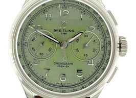 Breitling Premier AB0930D31L1P1 (2024) - Green dial 40 mm Steel case