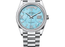 Rolex Day-Date 36 128396TBR (2025) - Blauw wijzerplaat 36mm Platina
