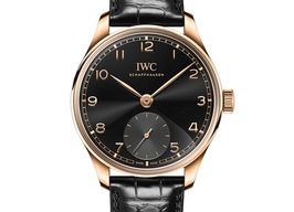IWC Portuguese Automatic IW358401 (2025) - Black dial 40 mm Rose Gold case