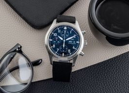 IWC Pilot Chronograph IW371704 (2008) - Black dial 42 mm Steel case