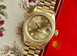 Rolex Lady-Datejust 69278 (1993) - Goud wijzerplaat 26mm Geelgoud