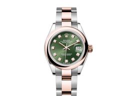 Rolex Lady-Datejust 279161-0008 (2024) - Groen wijzerplaat 28mm Staal