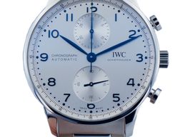 IWC Portuguese Chronograph IW371617 (2021) - Silver dial 41 mm Steel case