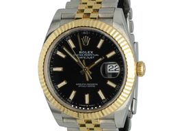 Rolex Datejust 41 126333 (2019) - Zwart wijzerplaat 41mm Goud/Staal