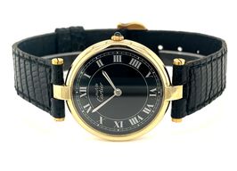 Cartier Vintage Unknown (Unknown (random serial)) - Black dial 30 mm Silver case