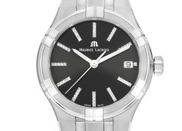 Maurice Lacroix Aikon AI1106-SS002-350-1 (Unknown (random serial)) - Black dial 35 mm Steel case