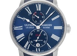 Ulysse Nardin Marine Torpilleur 1183-310-3/43 (2025) - Blauw wijzerplaat 43mm Staal